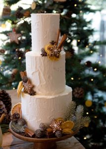 Iced Cake with gingerbread decoration by Iced Innovations