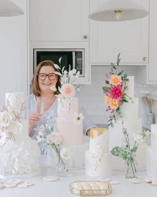 Hello
I have had a flurry of new followers, let me introduce myself, I’m Erica, the face behind the cakes (literally)
I can’t believe Iced Innovations has been going for almost 19 years… I’ll have to plan something special to celebrate 20 years next year, which also means that we have lived in the UK for 30 years, we were only supposed to stay for 2.  I do miss my home city of Cape Town every day, but am so fortunate to go home most years to see my family.
I fell into making cakes, inspired by our own wedding cake made by my husband’s aunt, back in 1994. A  hobby grew into a business when our family started, I swapped my microbiology lab coat for an apron and have never looked back. 
I am passionate about every cake I create and absolutely love what I do despite the long hours and not having a summer. I try to include something of your love story into the each design because it is special and my wish is to give you a cake that is YOU, rather than just another wedding cake.
Thank you to you all for your support.
Erica x
Image  @joanasekutphotography 
*
*
*
#2025Weddings  #2025weddingcake  #elegantweddingcake  #weddingcakelondon  #stylishweddingcake  #surreyweddingcake  #weddingcakehampshire  #weddingcakesurrey #surreycakedesigner